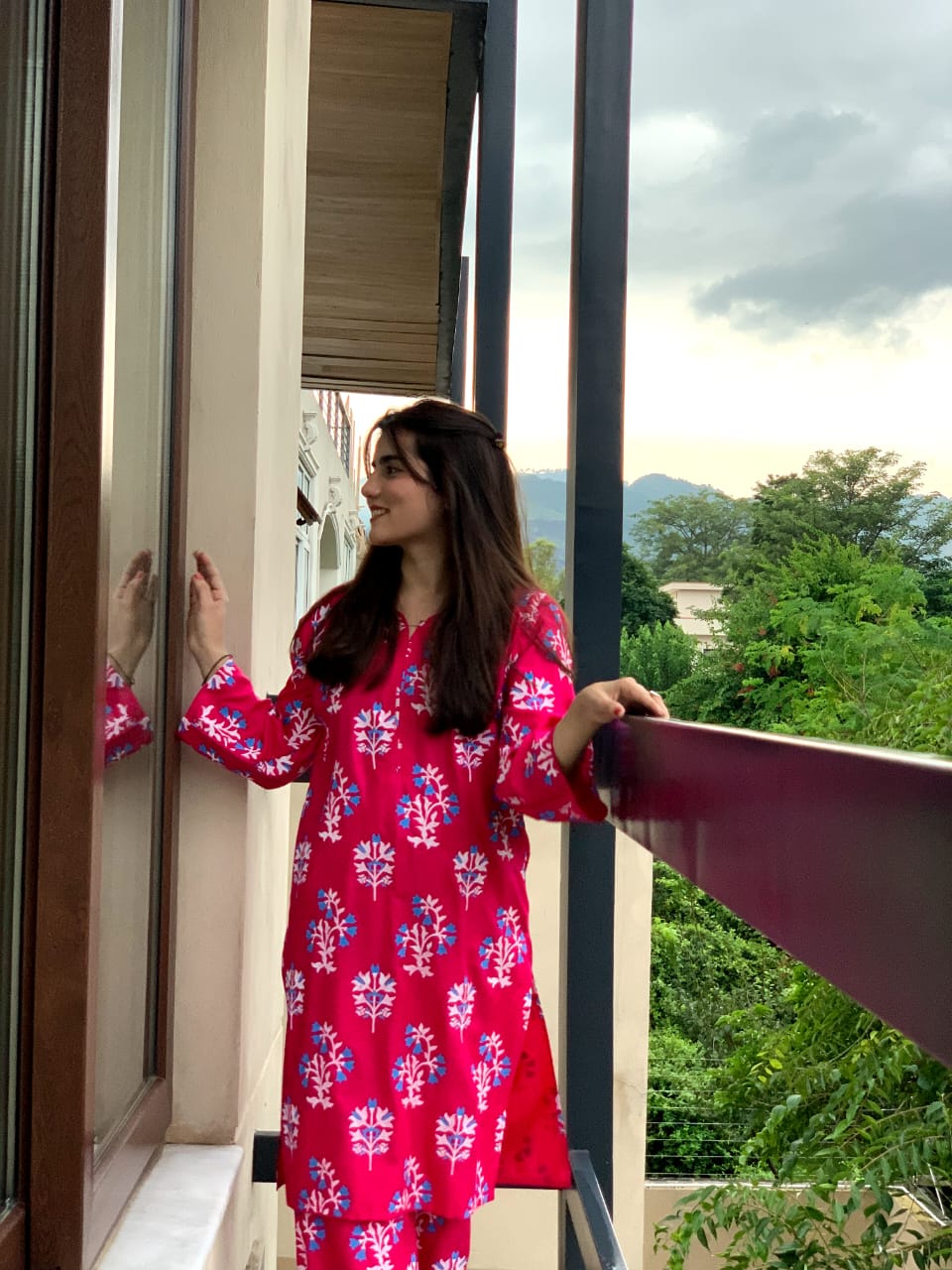 Floral Stiched 2-Piece Suit