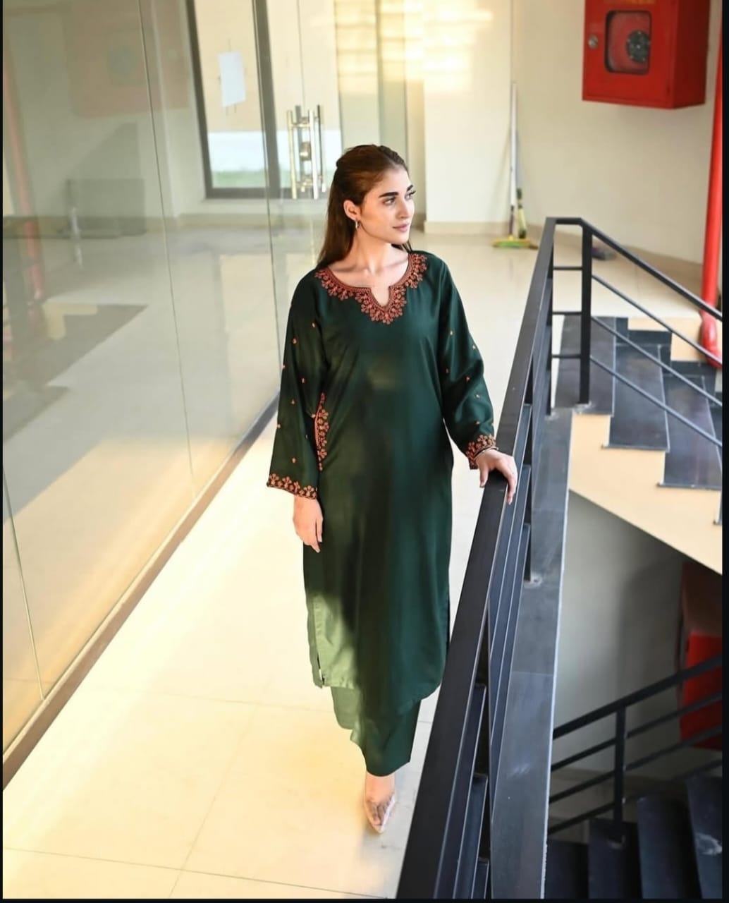 Afsha Green 2Pc