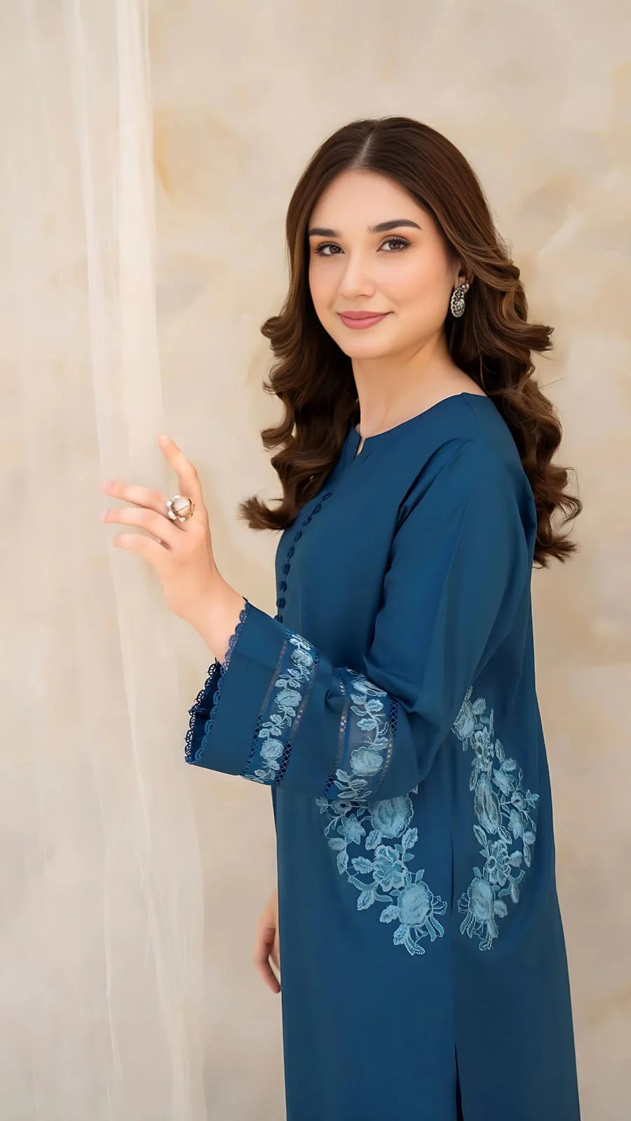 CHIC POCKET EMBROIDERED 2pc