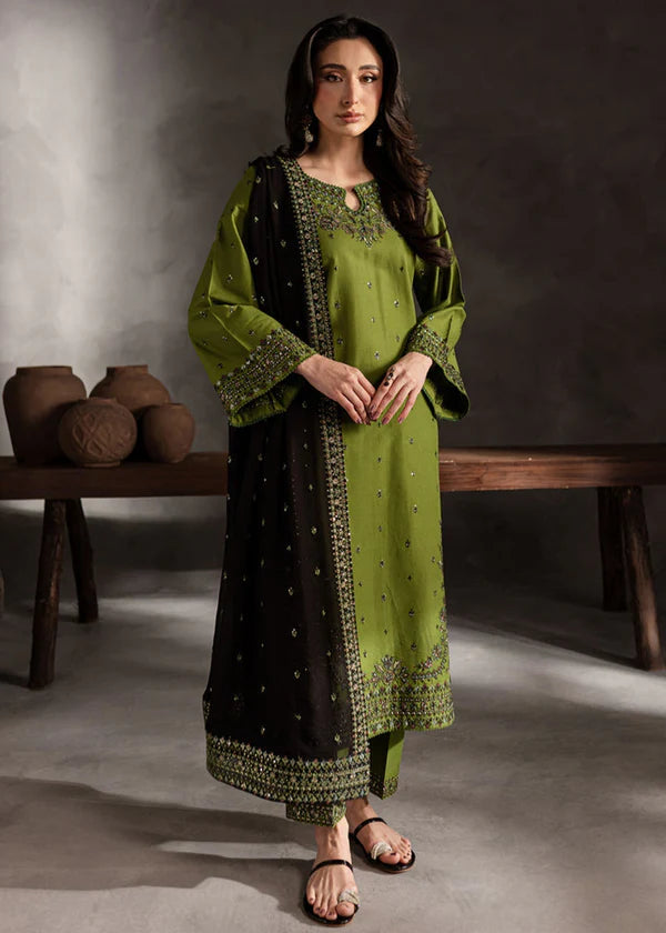 sahara 3pcs - cotton Embroidered dress