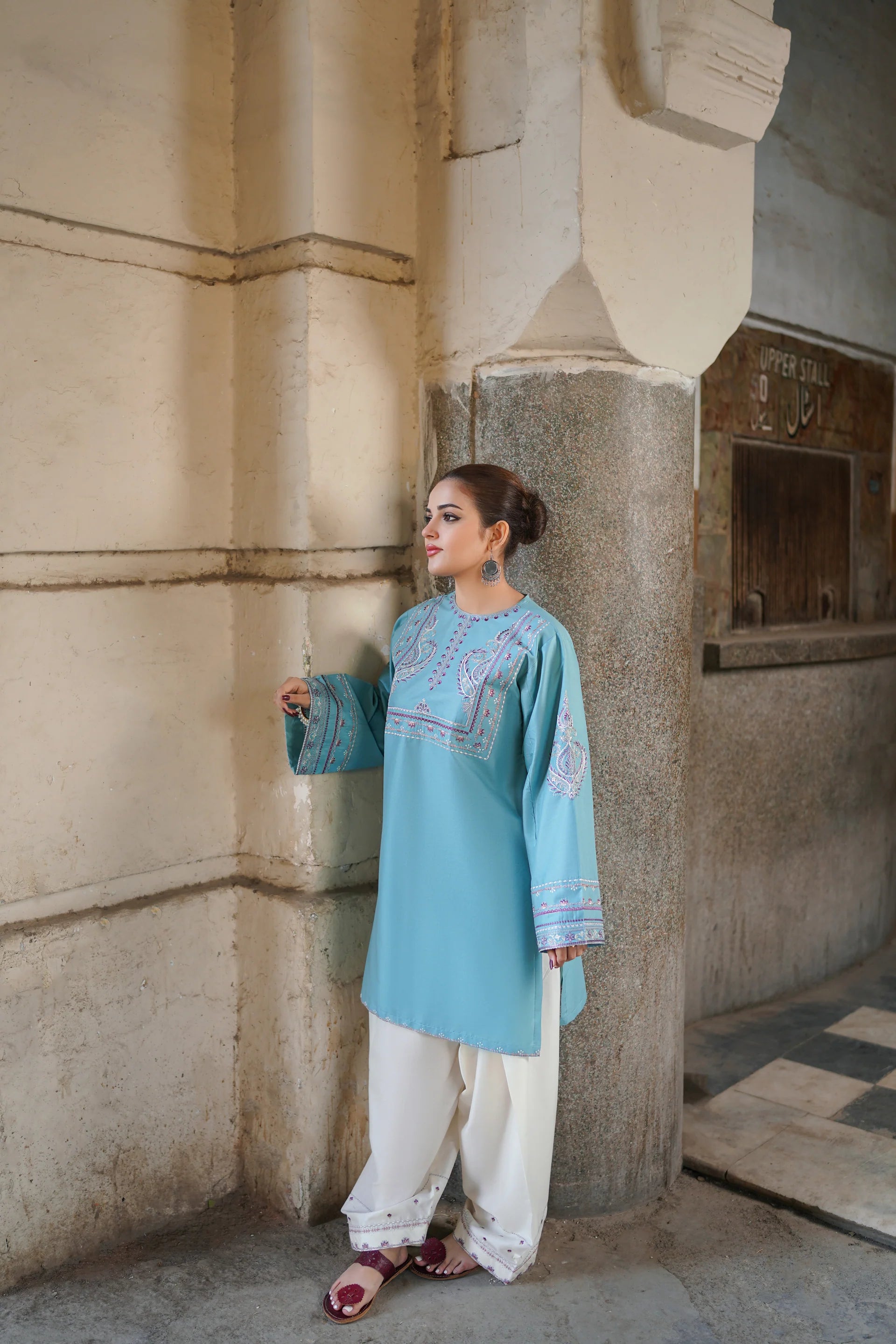 ZEST 2-Piece Embroidered Stitched Suit